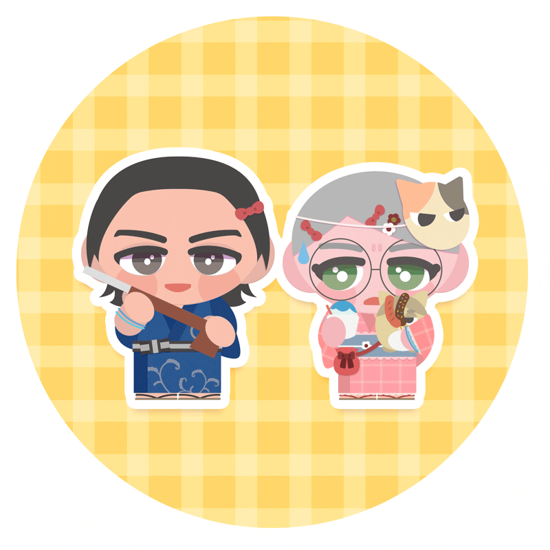 学パロの夏祭り。食を楽しもうとしたら栄一が初手で射的をやり荷物を増やす。